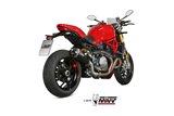 Silencieux Echappement Mivv Delta Race Noir Noir Inox Ducati Monster 1200 2017 - 2021