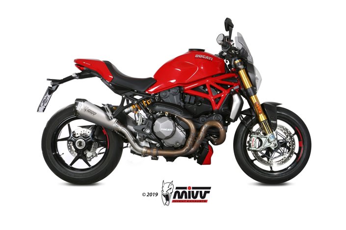 Terminale Scarico Mivv Delta Race Inox Ducati Monster 1200 2017 - 2021