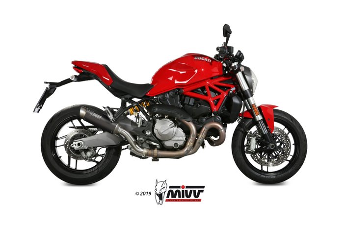 Silencieux Echappement Mivv Gp Pro Noir Inox Noir Ducati Monster 821 2018 - 2020