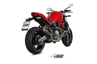 Schalldämpfer Escape Mivv Gp Pro Schwarz Schwarz Edelstahl Ducati Monster 821 2018 - 2020