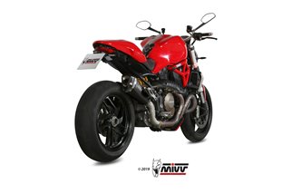 Silencieux Echappement Mivv Delta Race Noir Noir Inox Ducati Monster 1200 S 2014 - 2016