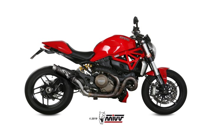 Silencer Exhaust Mivv Gp Pro Black Black Stainless Steel Ducati Monster 1200 S 2014 - 2016