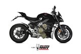 Terminali Scarico Mivv X-M1 Black Inox Nero Ducati Streetfighter V4 2020 - 2022