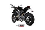 Terminali Scarico Mivv X-M1 Black Inox Nero Ducati Streetfighter V4 2020 - 2022