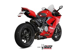 Silencieux Echappement Mivv Delta Race Noir Noir Inox Ducati Panigale V2 2020 - 2022