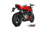 Silencieux Echappement Mivv Delta Race Noir Noir Inox Ducati Streetfighter V2 2022 -2022