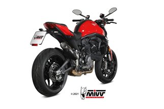 Schalldämpfer Escape Mivv X-M5 Schwarz Schwarz Edelstahl Ducati Monster 937 Monster 937 + 2021 - 2022