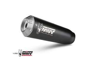 Silencer Exhaust Mivv X-M1 Black Black Stainless Steel Ducati Scrambler 800 Icon Icon Dark 2021 - 2022