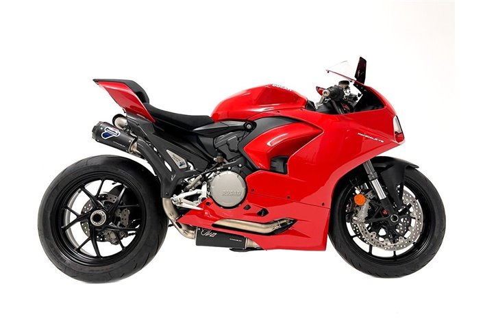 SCARICO COMPLETO TERMINALE SBK REPLICA TERMIGNONI DUCATI PANIGALE V2 2021-2023 NON OMOLOGATO TITANIO