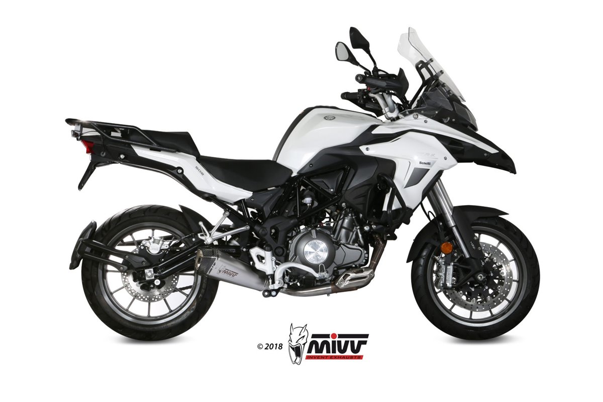 Schalldämpfer Escape Mivv Delta Race Edelstahl Benelli Trk 502 2017- 2022