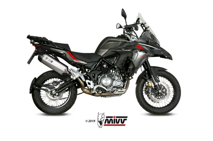 Schalldämpfer Escape Mivv Speed Edge Edelstahl Benelli Trk 502 X 2018 - 2022