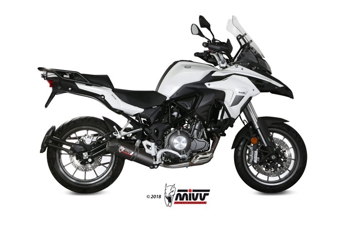 Terminale Scarico Mivv Oval Carbonio Con Coppa Carbonio Benelli Trk 502 2017- 2022