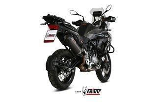 Silencieux Echappement Mivv Ovale Carbone Avec Coupelle Carbone Benelli Trk 502 X 2018 - 2022