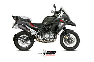 Silencieux Echappement Mivv Ovale Carbone Avec Coupelle Carbone Benelli Trk 502 X 2018 - 2022