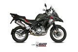 Terminale Scarico Mivv Oval Titanio Con Coppa Carbonio Benelli Trk 502 X 2018 - 2022