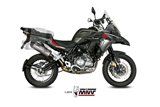 Silencieux Echappement Mivv Oval Titane Avec Coupelle Carbone Benelli Trk 502 X 2018 - 2022