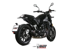 Terminale Scarico Mivv Oval Carbonio Con Coppa Carbonio Benelli Leoncino 500 2017 - 2022