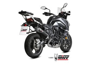 Sistema di scarico Terminale E.012.LEC Mivv OVAL CARBONIO CON COPPA CARBONIO Benelli TRK 702/X 2023-2024