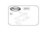 TERMINALI SCARICHI SILENZIATORI MARVING NERI HONDA NX 650 DOMINATOR 1995-2002