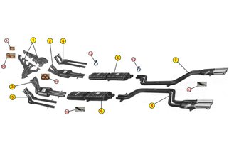 GRUPPO COLLETTORI DI SCARICO MANIFOLD ANSA FR 0681 FERRARI GTB 4 GTS 4 NART 66 68