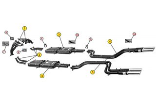 COLLETTORI DI SCARICO MANIFOLD ANSA FR 0881 FERRARI 330 GTC GTS 1965 1967