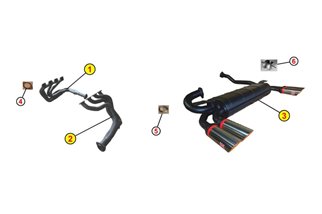 COLLETTORE ANTERIORE DI SCARICO ANSA FR 1901 FERRARI 308 GTBI-GTSI 2V 1981 1982