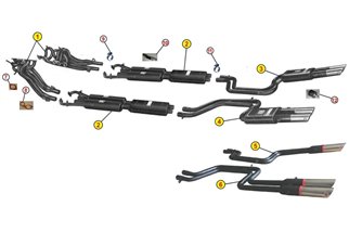 COLLETTORI DI SCARICO MANIFOLD ANSA FR 1081 FERRARI 365 GTB 4 DAYTONA 1° SERIE