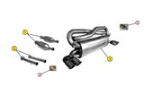 SILENZIATORE DI SCARICO TERMINALE ANSA FR4320 PER FERRARI 348 TB-TS SPIDER