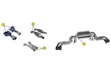 ANSA FR 4781 EXHAUST MANIFOLDS APPROVED FERRARI 360 MODENA SPIDER 1999 2005