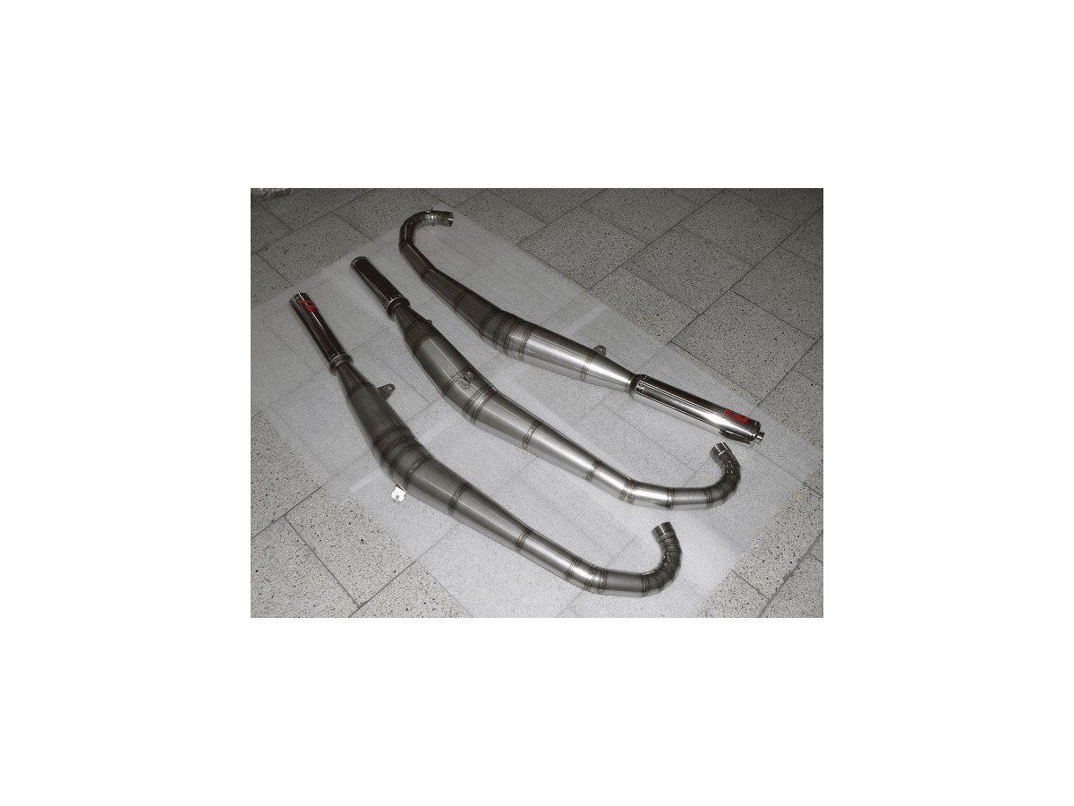 Komplette Auspuffanlage Jl Exhausts Integral In Poliertem Edelstahl Suzuki Gt750