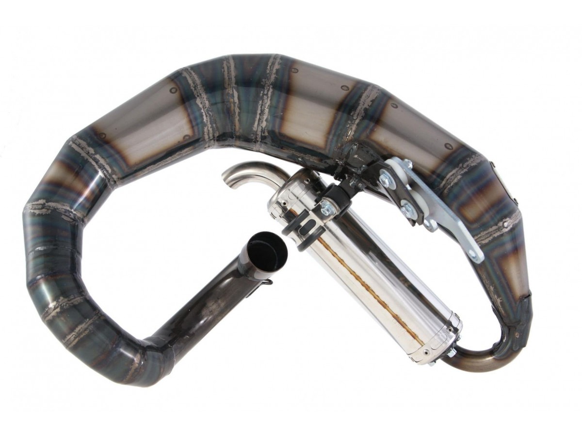 Échappement Silencieux Jl Exhausts Krp3-Road Curly Boulonné Transparent Lambretta