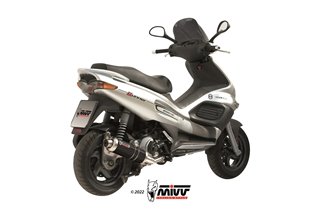 Schalldämpfer Escape Mivv Gp Schwarz Schwarz Edelstahl Gilera Runner 200 2003 - 2004