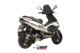 Silencieux Echappement Mivv Gp Noir Noir Inox Gilera Runner 200 2003 - 2004