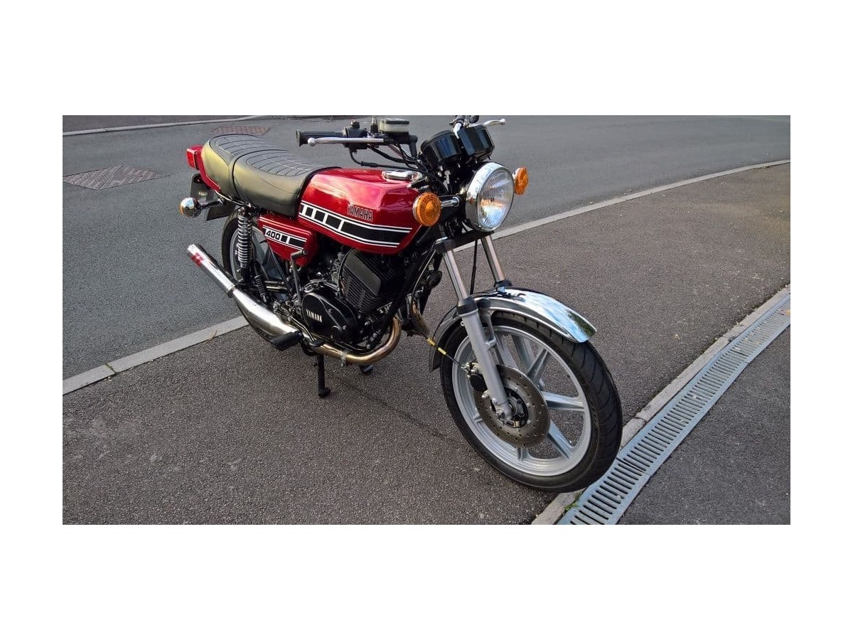 Schalldämpfer Auspuff Jl Exhausts Poliertem Edelstahl Yamaha Rd350 Street Retro