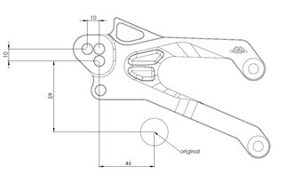 Système De Repose-Pieds Fxr Noir Gilles Tooling Yamaha Yzf-R3 Rh12 2019 -