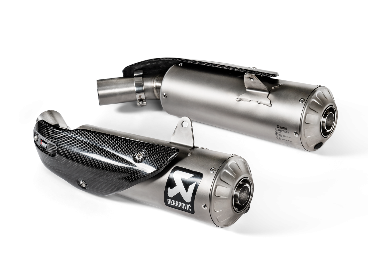 Silencer Exhaust Akrapovič Slip-On Line Titanium Ducati Scrambler 1100 (2018 - 2020)