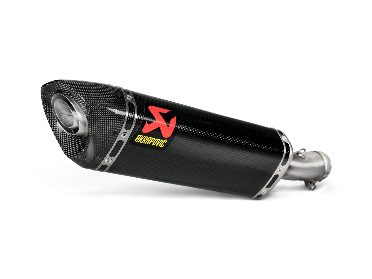 Silencer Exhaust Akrapovič Slip-On Line Carbon Kawasaki Z400 (2019 - 2023)