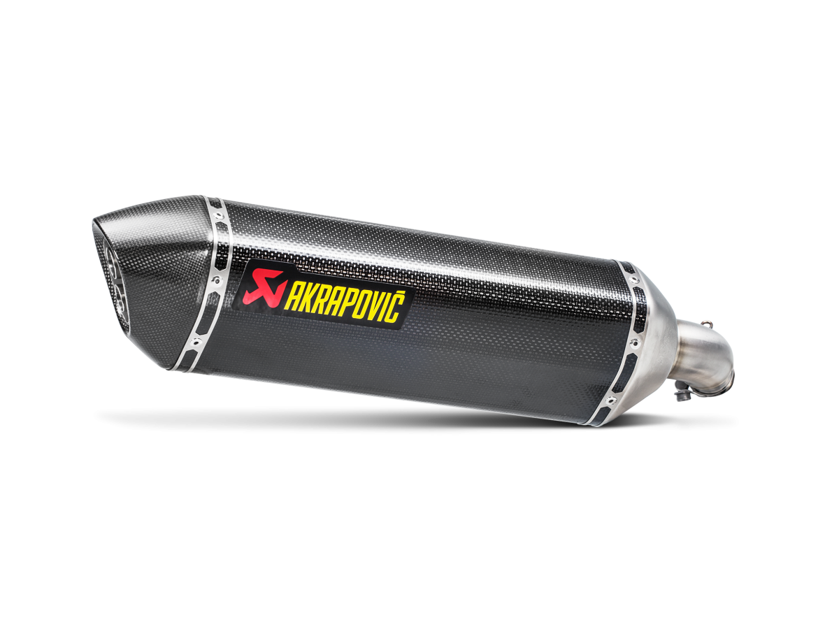 Silencer Exhaust Akrapovič Slip-On Line Carbon Suzuki Sv 650 X (2018 - 2023)