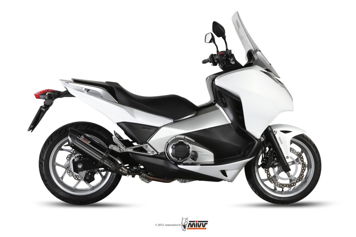 Silencieux Echappement Mivv Suono Noir Noir Inox Honda Integra 700 2012 - 2013