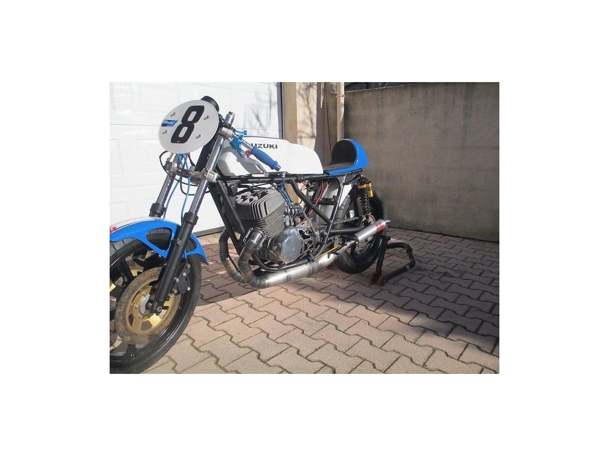 Échappement Silencieux Jl Exhausts Voyage Boulonné Latéral En Acier Doux Suzuki Tr500