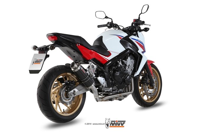 Full System 1 In 1 Exhaust Mivv Gp Carbon Honda Cb 650 F 2014 - 2018