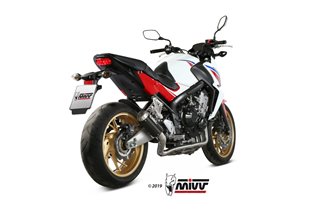 Full System 1 In 1 Exhaust Mivv Mk3 Carbon Honda Cb 650 F 2014 - 2018