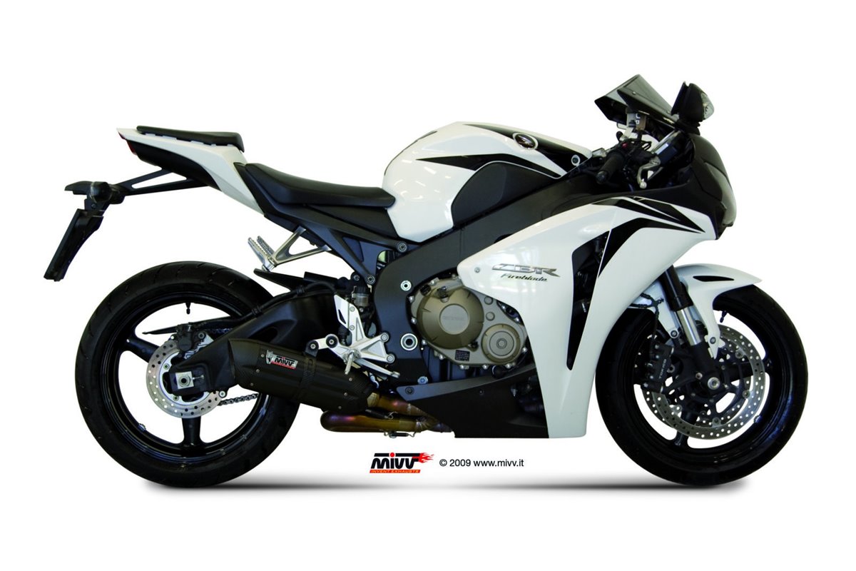 Silencieux Echappement Mivv Suono Noir Noir Inox Honda Cbr 1000 Rr 2008 - 2013