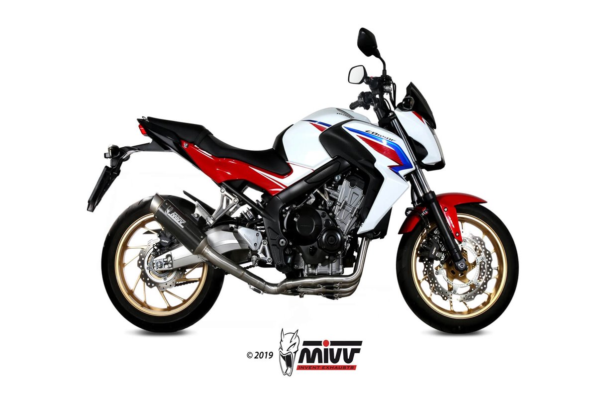 Système Complet 1 En 1 Echappement Mivv Gp Pro Carbone Honda Cb 650 F 2014 - 2018