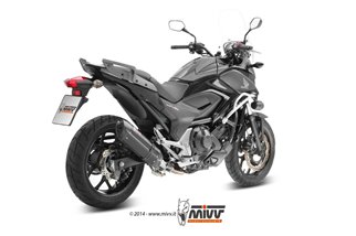 Silencieux Echappement Mivv Suono Noir Noir Inox Honda Nc 750 SX 2014 - 2015