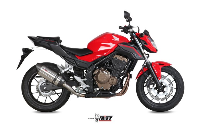 Schalldämpfer Escape Mivv Suono Edelstahl Honda Cb 500 F 2016 - 2018