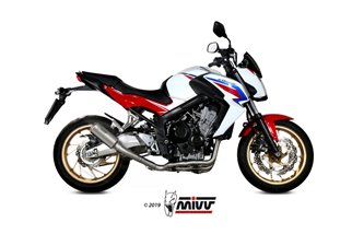 Full System 1 In 1 Exhaust Mivv Mk3 Stainless Steel Honda Cb 650 F 2014 - 2018