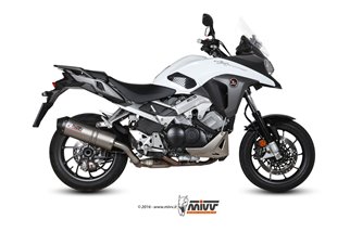 Schalldämpfer Escape Mivv Oval Titanium mit Carbon Cup Honda Crossrunner 2015 - 2020