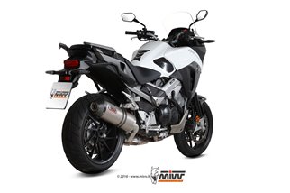 Schalldämpfer Escape Mivv Oval Titanium mit Carbon Cup Honda Crossrunner 2015 - 2020