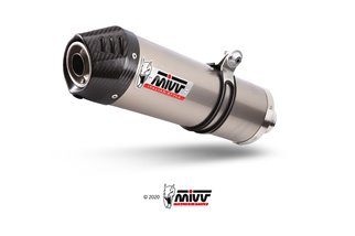 Silencer Exhaust Mivv Oval Titanium With Carbon Cup Honda Crf 1000 L Africa Twin 2016 - 2019